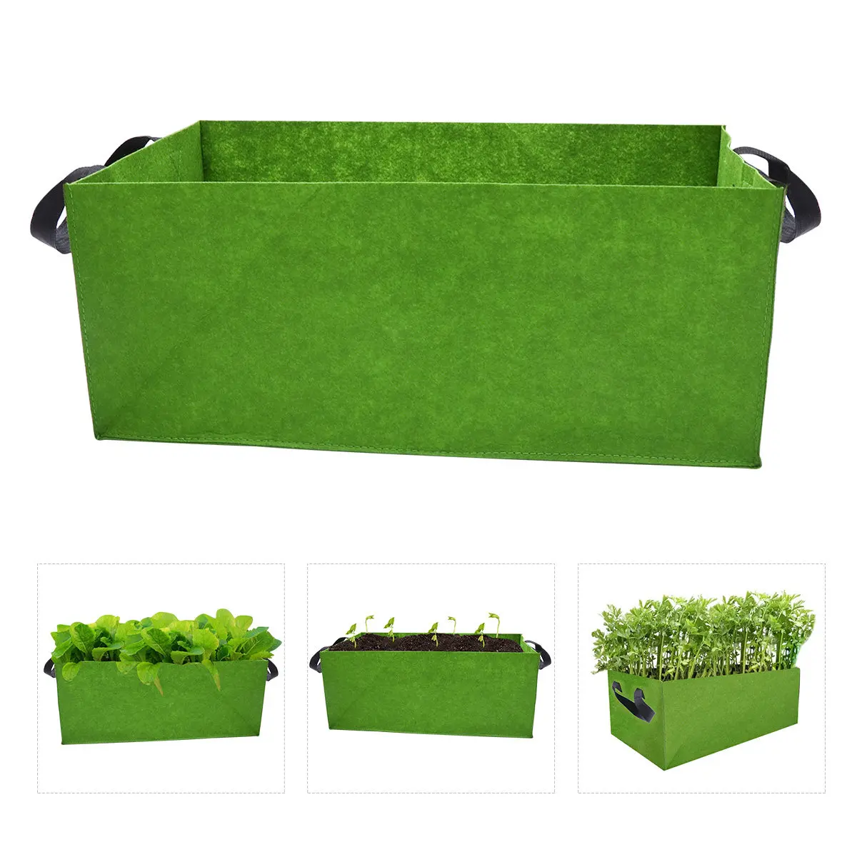 

2 шт. войлочные мешки для растений, тонкие, дышащие, для домашнего сада, двора, балкона, выращивания овощей и трав