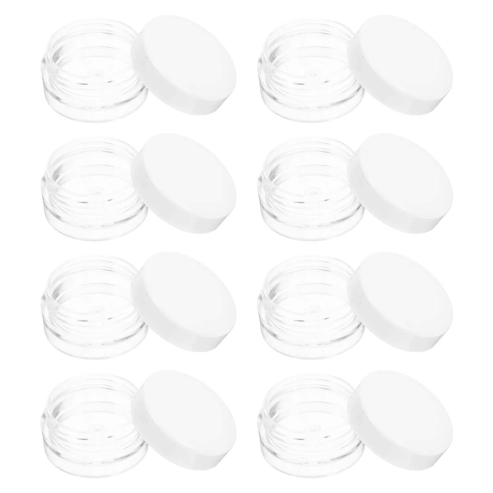 

20pcs Container Kit 3G Mini Cream Jars Transparent Moisturizer Dispenser Travel Lotion Containers Skin Care Jars