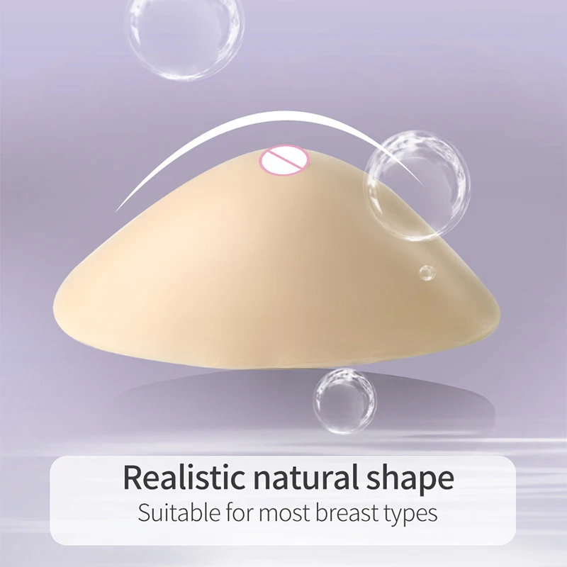 LERVANLA QSB Triangular Silicone Prosthesis Lightweight Prosthesis  Suitable for Breast Cancer Female Mastectomy 125-445g/Pc