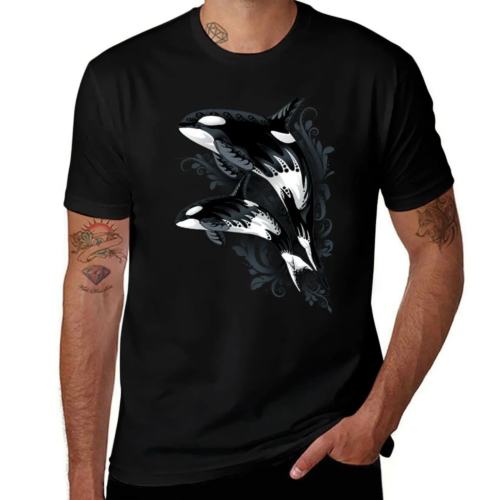 

Orca Grey T-Shirt t shirts designer men t shirt cotton 100%