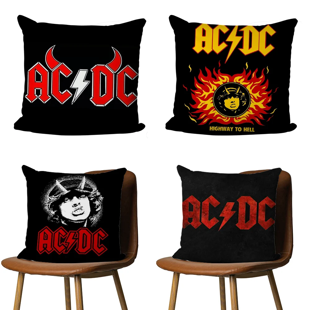 

Band A-AcDc Pillow Case DIY Pillowcase Home Office Decorative Pillowcase Bedroom Sofa Car Cushion Cover 45x45 cm