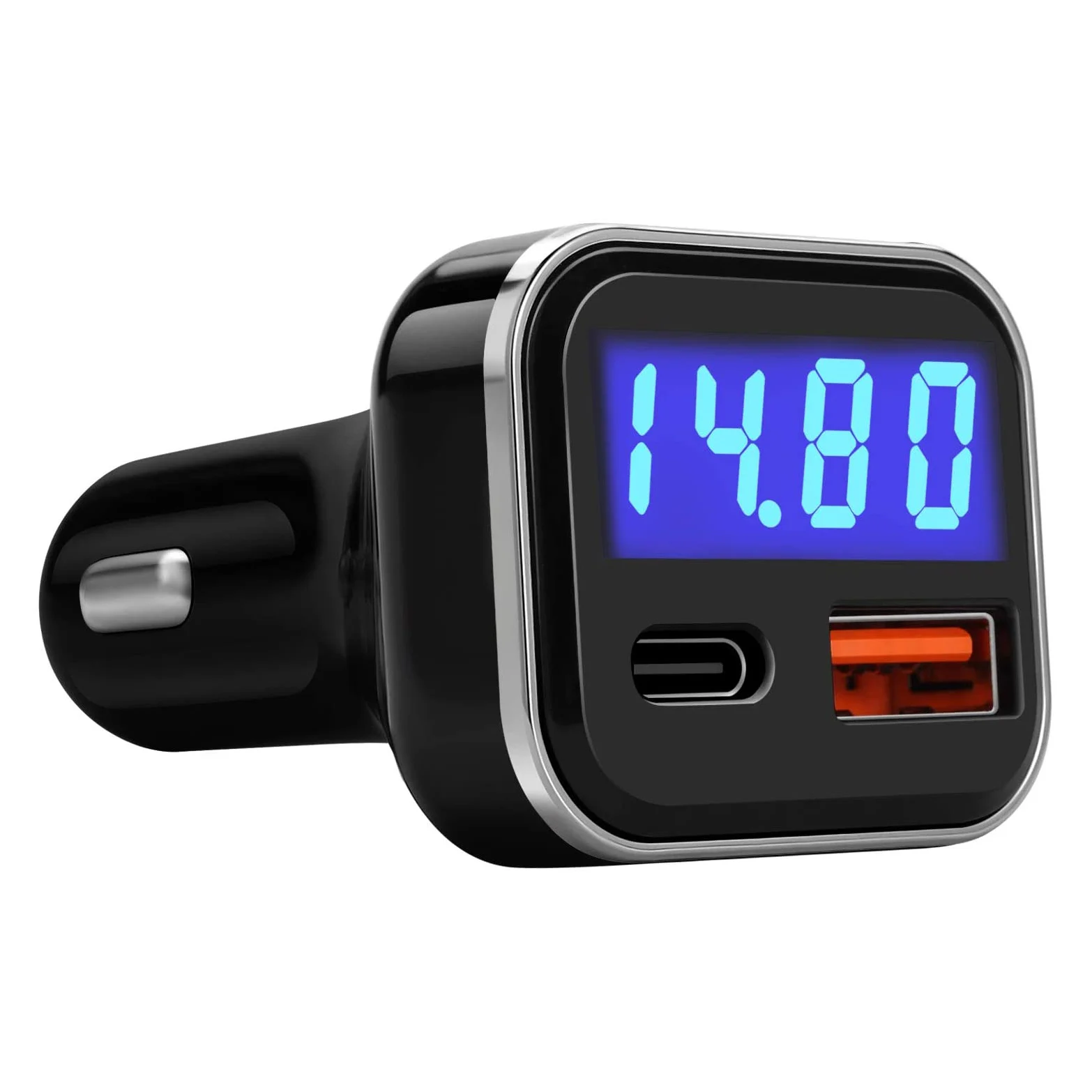 

USB C Car Charger with Voltage 30W Dual Port USB Type C Power Delivery 3.0 & Quick Charge 3.0 Fast Charge Car Adapter