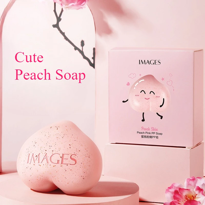 

80 г Милое любимое мыло для ягодиц и бедер в форме сердца Персиковое мыло против бедра против темноты и шероховатости Скрабы для тела Очистители для тела Оптовая продажа 2025