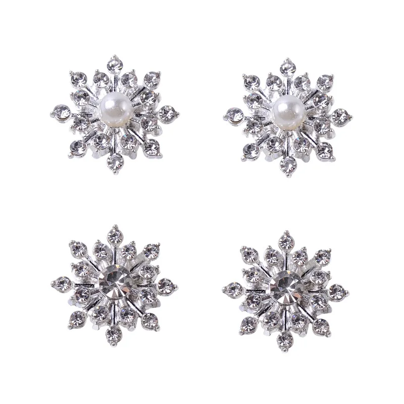 100Pcs sets DIY flower heart pearl water crystal jewelry DIY hair accessories hairpin group fan handmade material accessories