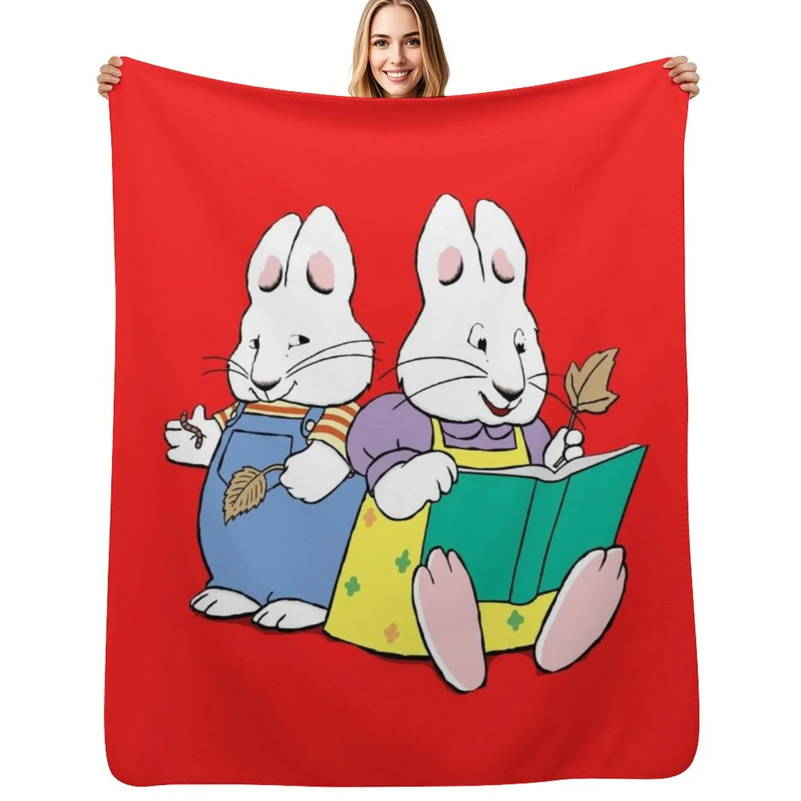 

Max and Ruby Throw Blanket Decorative Sofas Heavy Bed Fashionable Plush Blankets