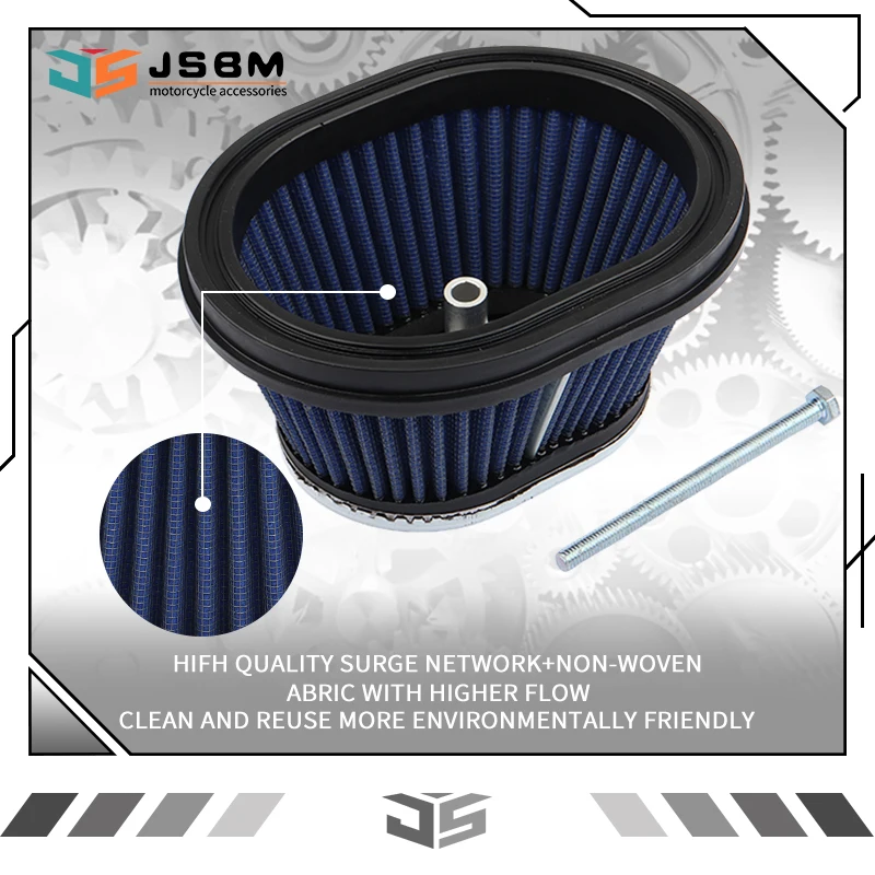 JSBM Air Filter For Yamaha Blaster 200 YFS200  Breeze 125 YFA125 Raptor 125 250 YFM125R YFM250R Grizzly 125 YFM125 2XJ-14451-00