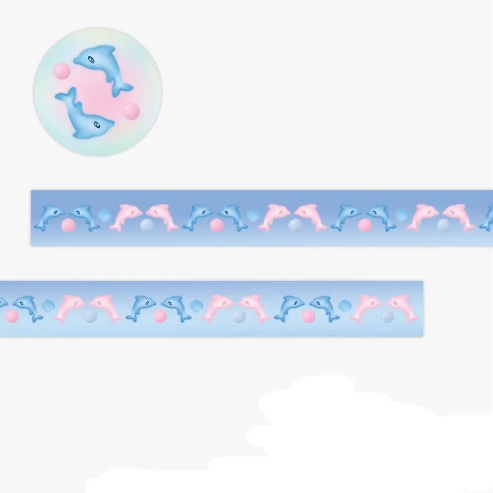 Creative Tomato Printed Decor Tape Waterproof DIY Sticker with Sand-Coated with Release Paper Masking Tape