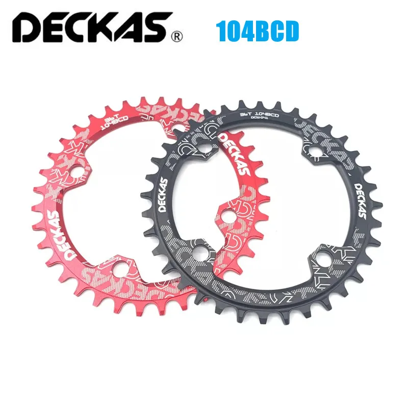 DECKAS 104BCD Bicycle Narrow Wide Chainring 32/34/36/38T MTB Mountain Bike BCD104 Crankset Tooth Plate Parts For M615 M785 M820