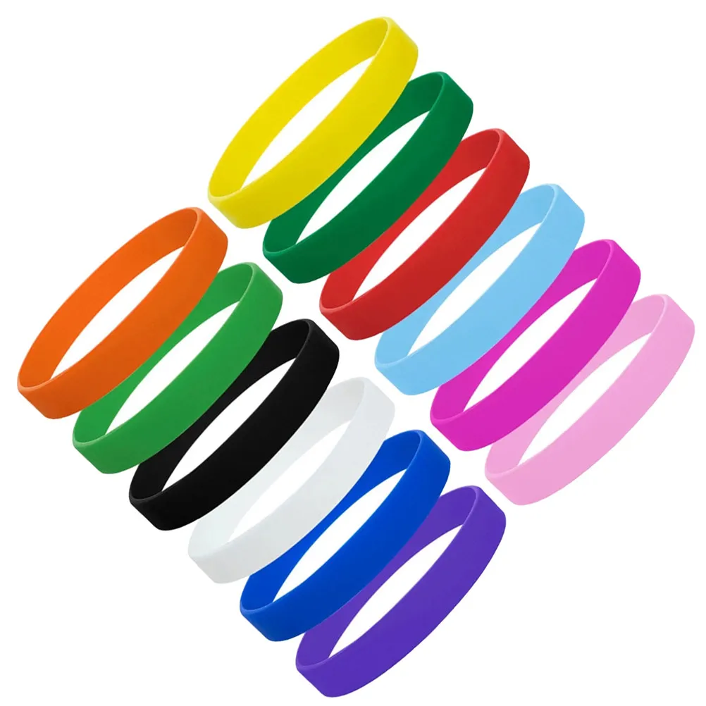 12Pcs Silicone Wristbands for Kids – Stretchable, Waterproof Rubber Bracelets for Birthday, School & Music Festival