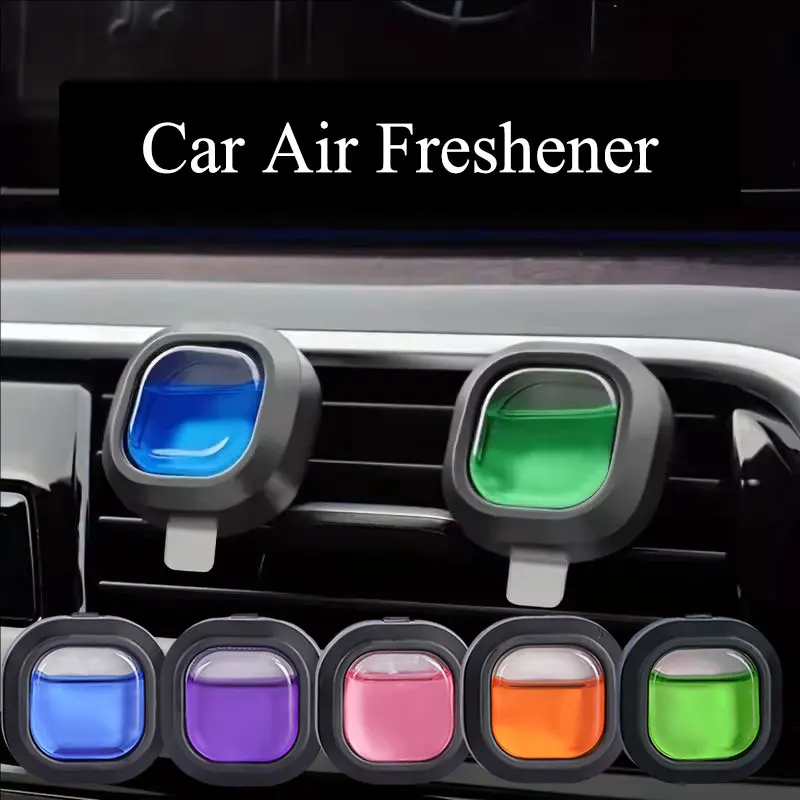 Ambientador de coche de larga duración, Clip de ventilación, aceite esencial, eliminador de olores perfumados, fragancia sin Alcohol de 0,14 oz para olor fresco del coche