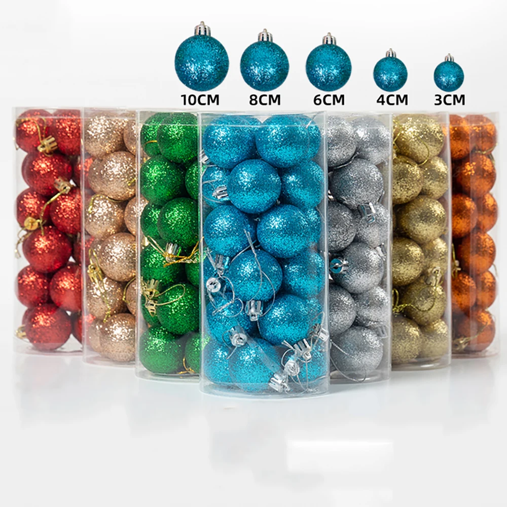 20-24Pcs 40/60/80/100mm Colorful Plastic Hollow Ball Pendant Hanging Ball DIY Handmade Christma Wedding Party Decoration Artwork