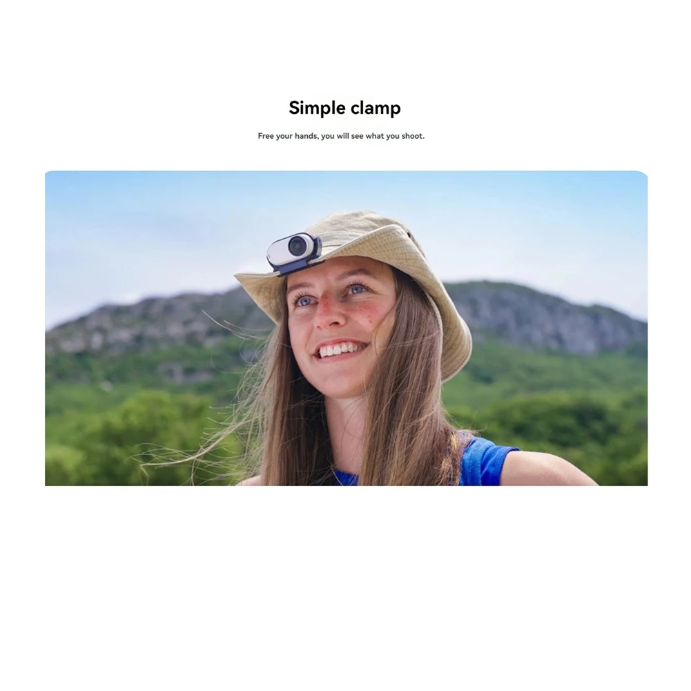 ABDE-For Insta360 GO 3S / GO 3 Clip Mount Hat Clip Quick Release Clamp Magnetic Frame Fixed Holder Thumb Camera Accessory