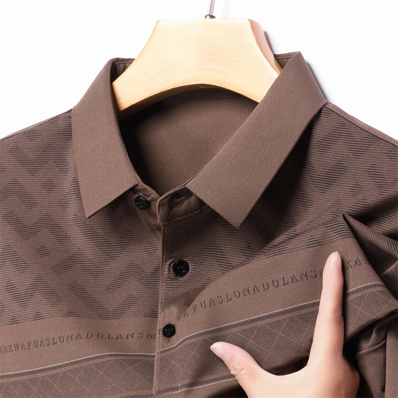 Herren High-End brandneue Sommer bestickte kurz ärmel ige Baumwolle Business Polo-Shirt lässig