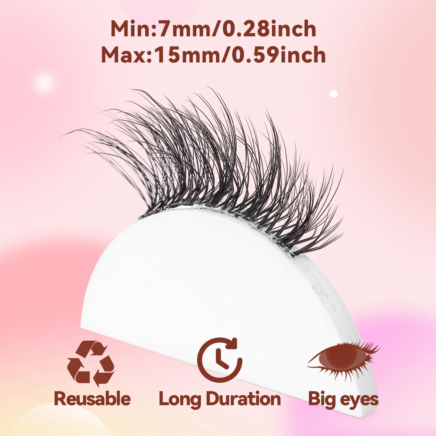 ハーフアイラッシュ 10ペアセット ナチュラルアイコーナーつけまつげ ナチュラルで快適な猫目つけまつげ 初心者でも使いやすい