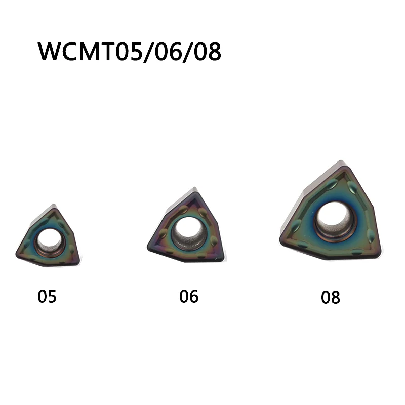 10PCS WCMX030208 WCMX040208 WCMT050308 WCMT06T308 WCMT080412 SF TF618 U-drill Blade CNC Lathe Metal Cutter Inserts Turning Tools