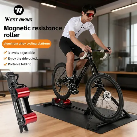 Trainer Portable Bike Roller Trainer Resistance Adjustable Trainning Cycling Stationary Bicycle Trainer Indoor Exercise