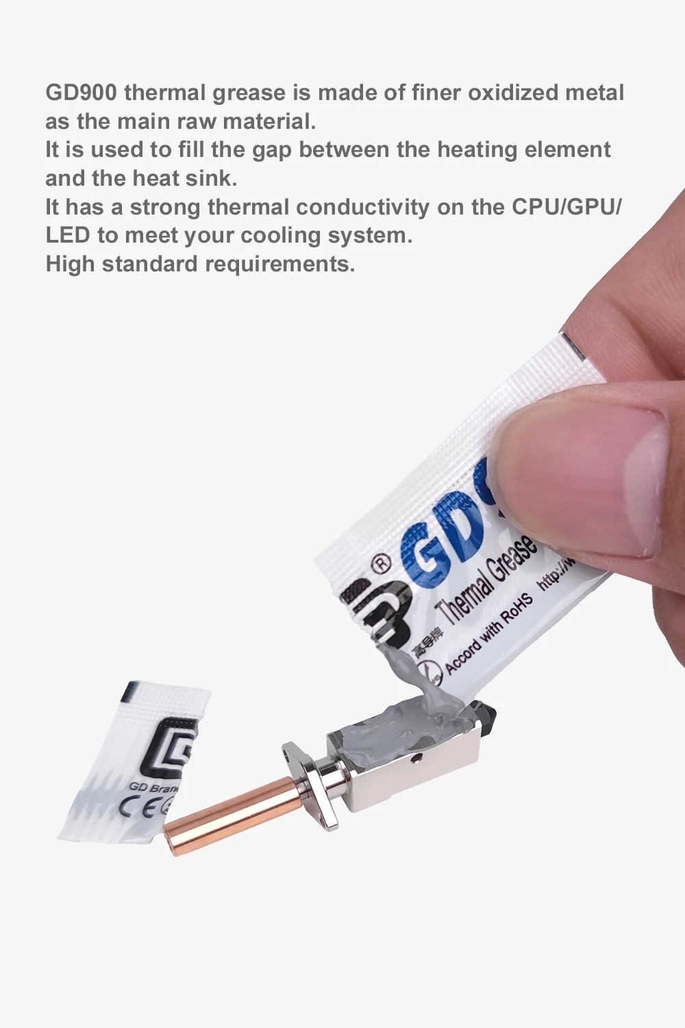 5/10/20/30 Stück Wärmeleitpaste Geeignet für Bambulab P1s Mini Thermische Paste GD900 Passend für Bambu Lab Hotend X1c 3D-Drucker – Detail 10