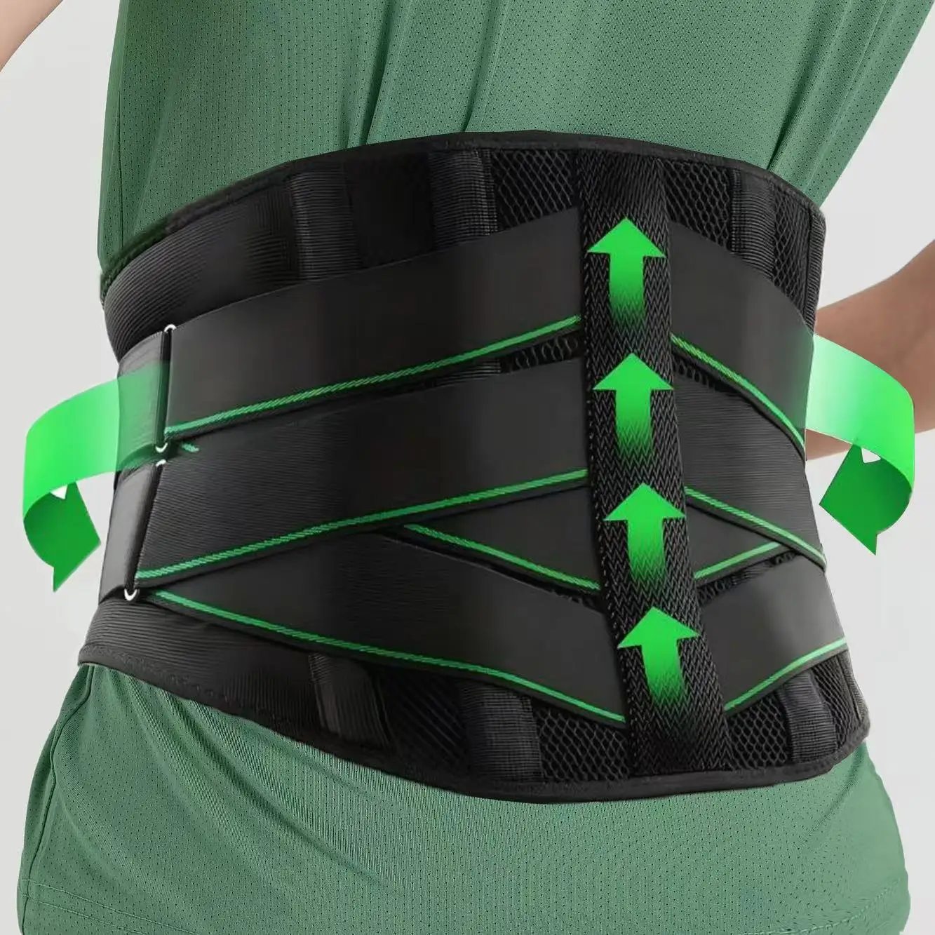 

Breathable Back Brace for Men Lower Back Pain with 7 Metal Stays, for Sciatica, Herniated Disc, Scoliosis Relief Lumbar Support