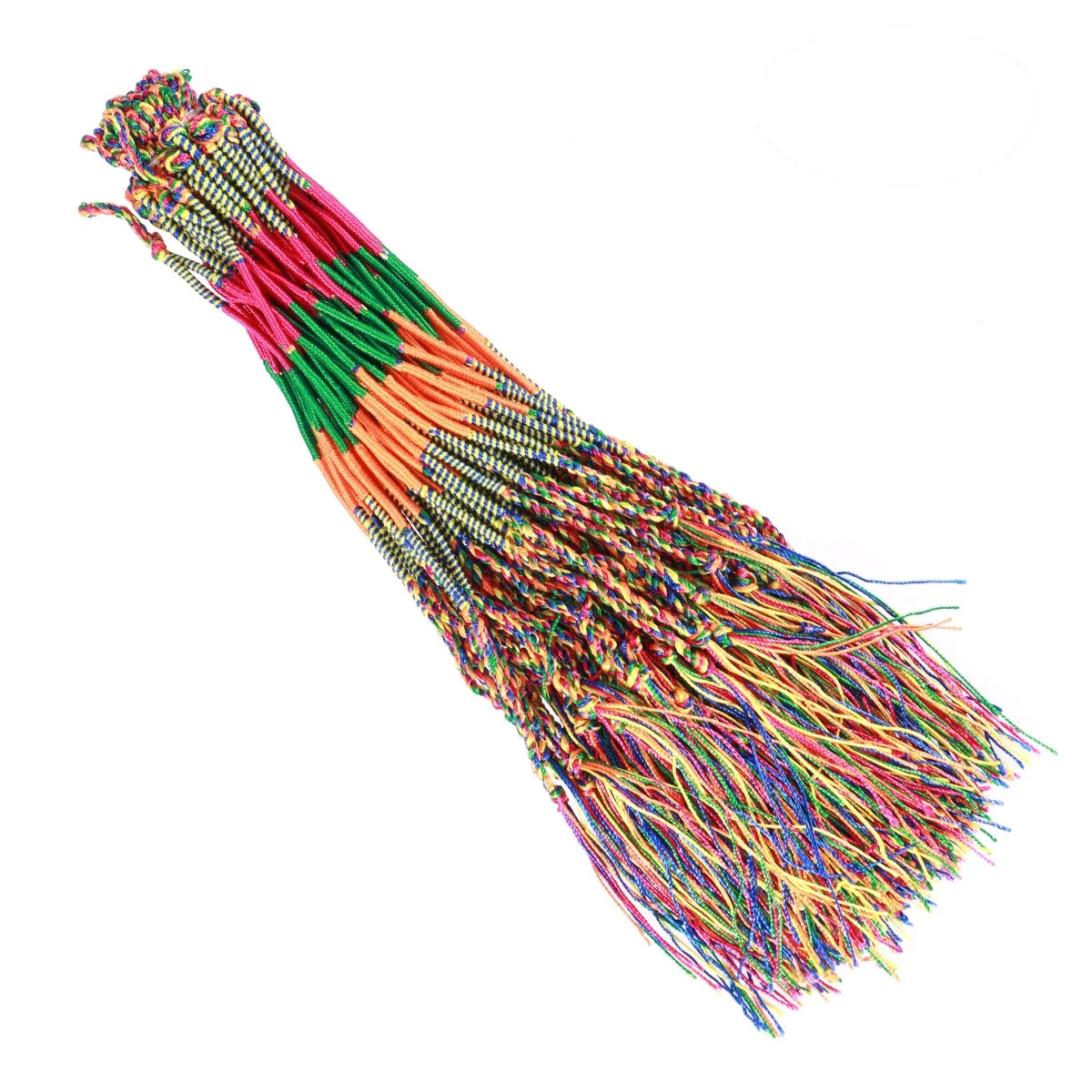 

100 Pcs Bracelet Colorful Thread Braided for Women Manual Lovers
