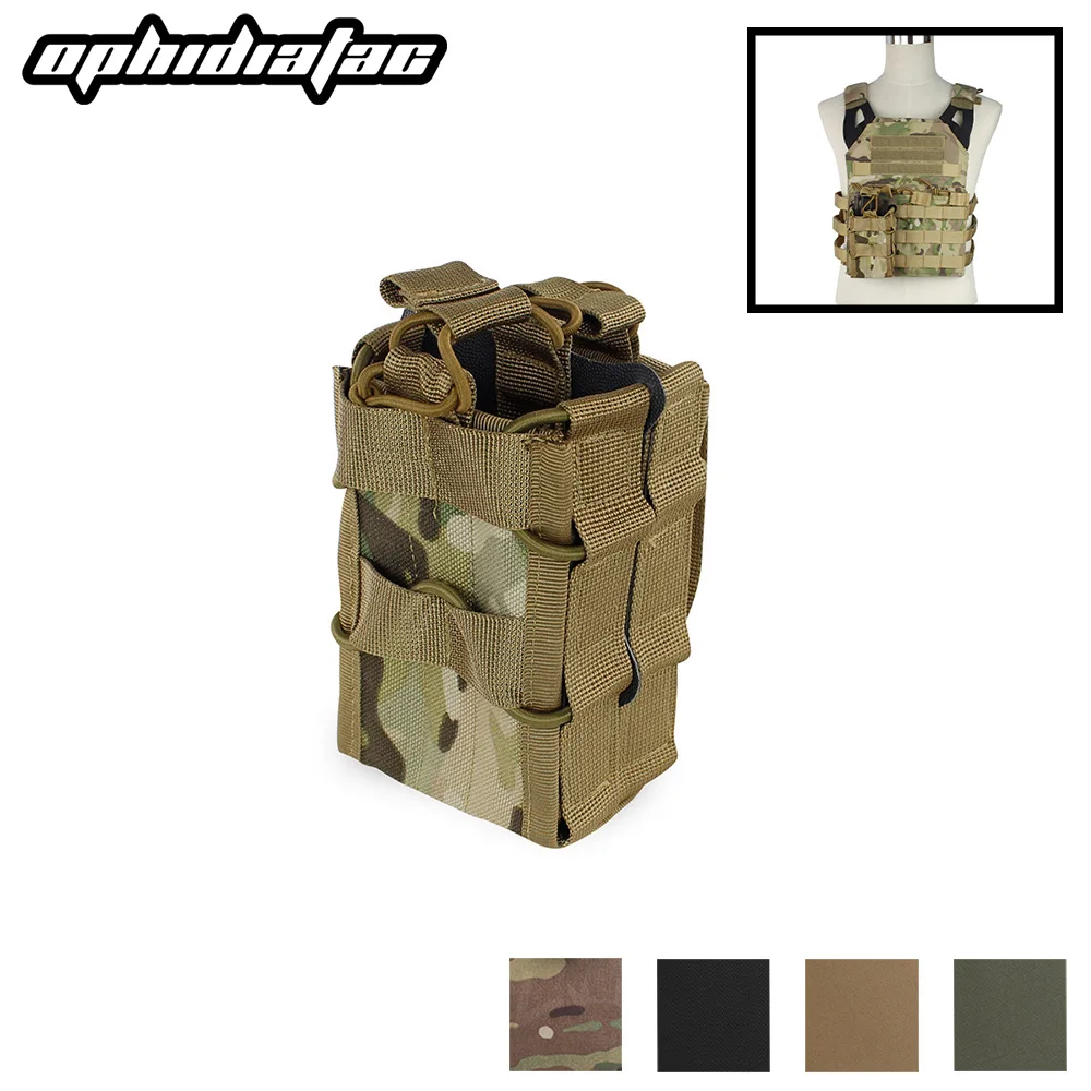 

OphidianTac Molle тактическая двойная сумка для магазина для M4 M14 M16 AR15 G36 журнал охотничий уличный инструмент поясной магнитный держатель