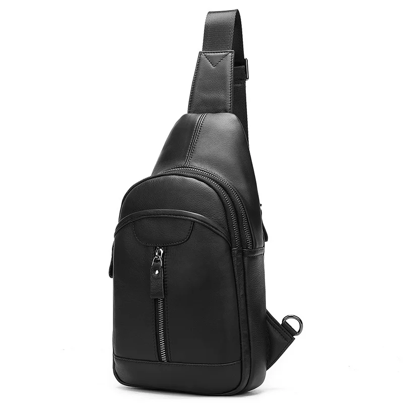 Leather Chest Bag Casual Men's Pack For Summer Outdoor Phone Mini Ipad Male Sling Cross Body s Waterproof