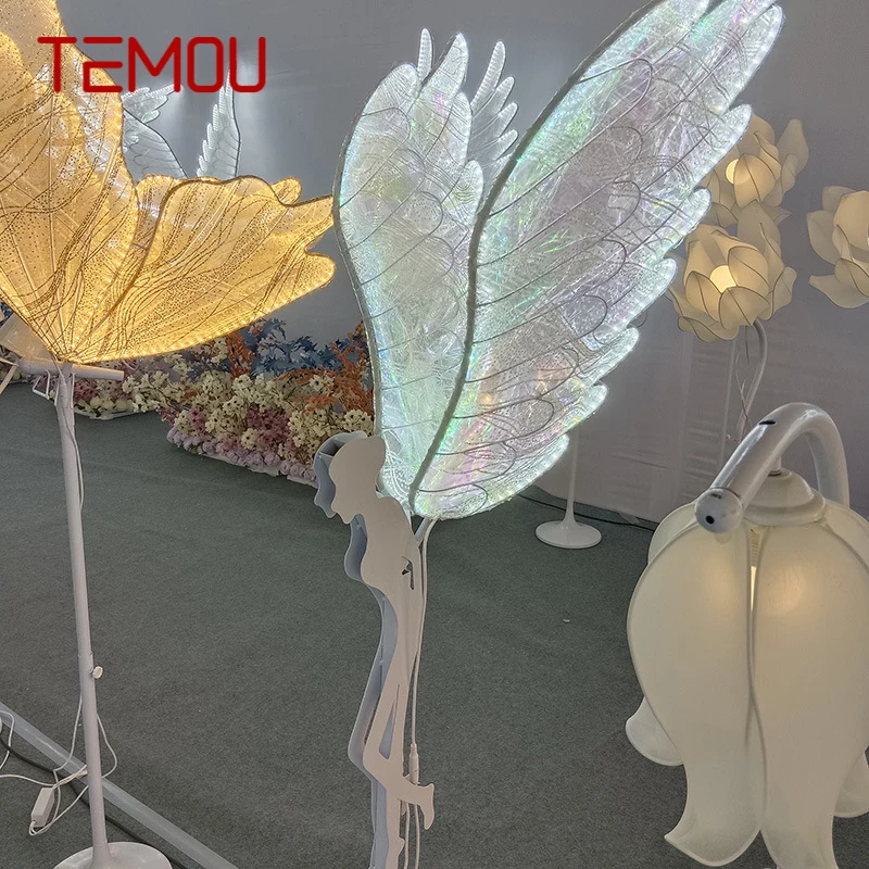 TEMOU Modern Little Angel Wedding Lantern Area Props Street Lamp LED Stage lighting Festival Atmosphere Background Decoration