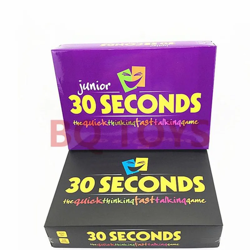 

Crazy 30 Second English Game Card Thinking English Gathering Board Game English 30 SECONDS GAME