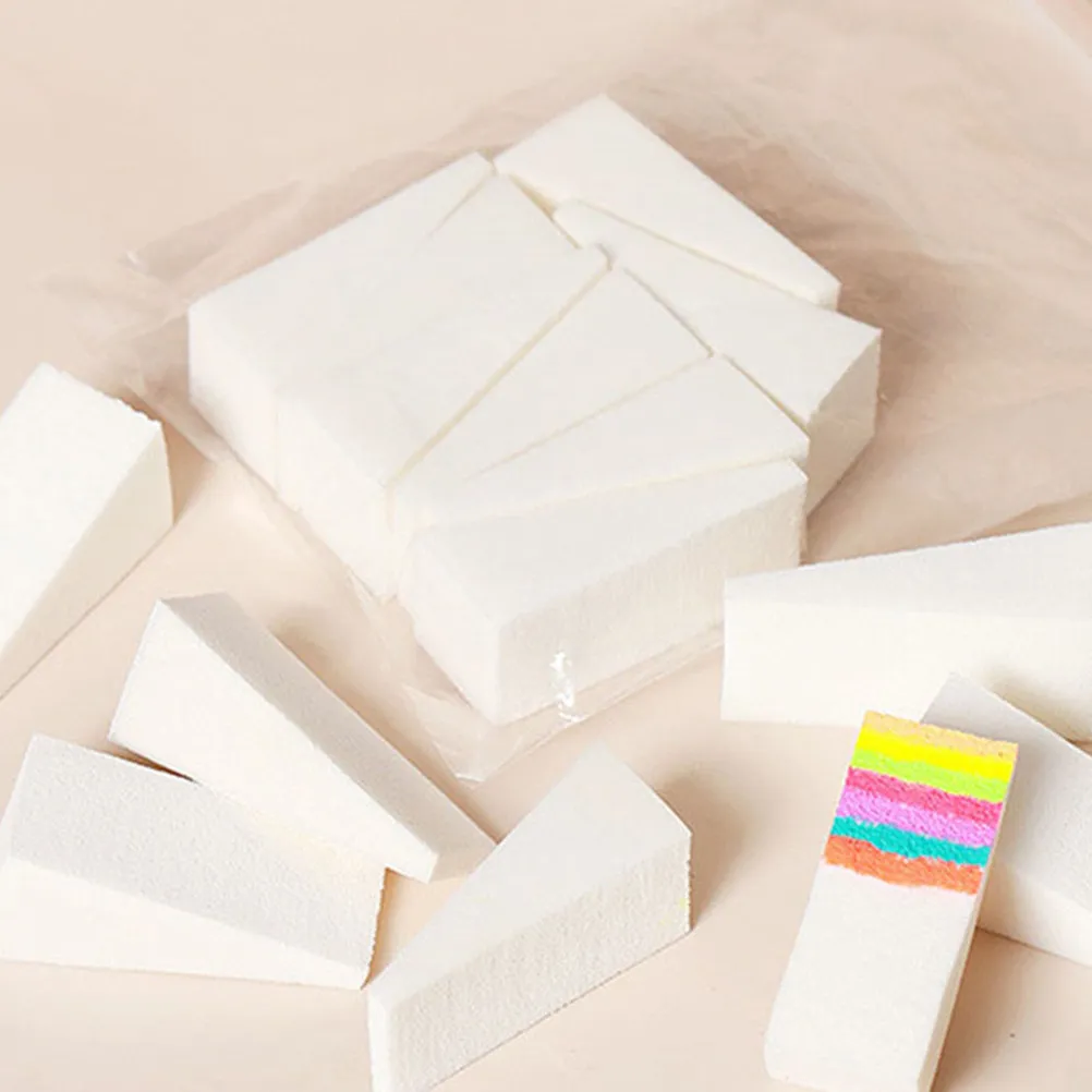 

30Pcs Reliable Triangle Sponge Nail Stamper Set Easy to Use Nail Art Stamping Tool Manicure DIY Kit Compact Storage