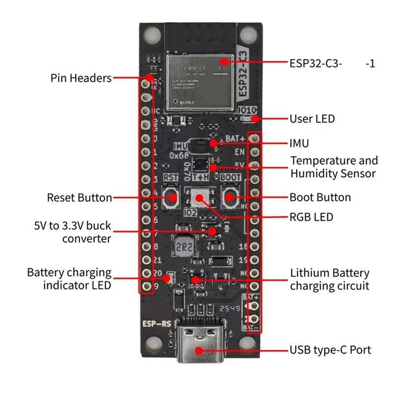 placa-de-desarrollo-c3-devkit-rust-2-con-modulo-c3-1-integrado-placa-de-evaluacion-para-capacitacion-en-rust-electronica-diy-[echver-]