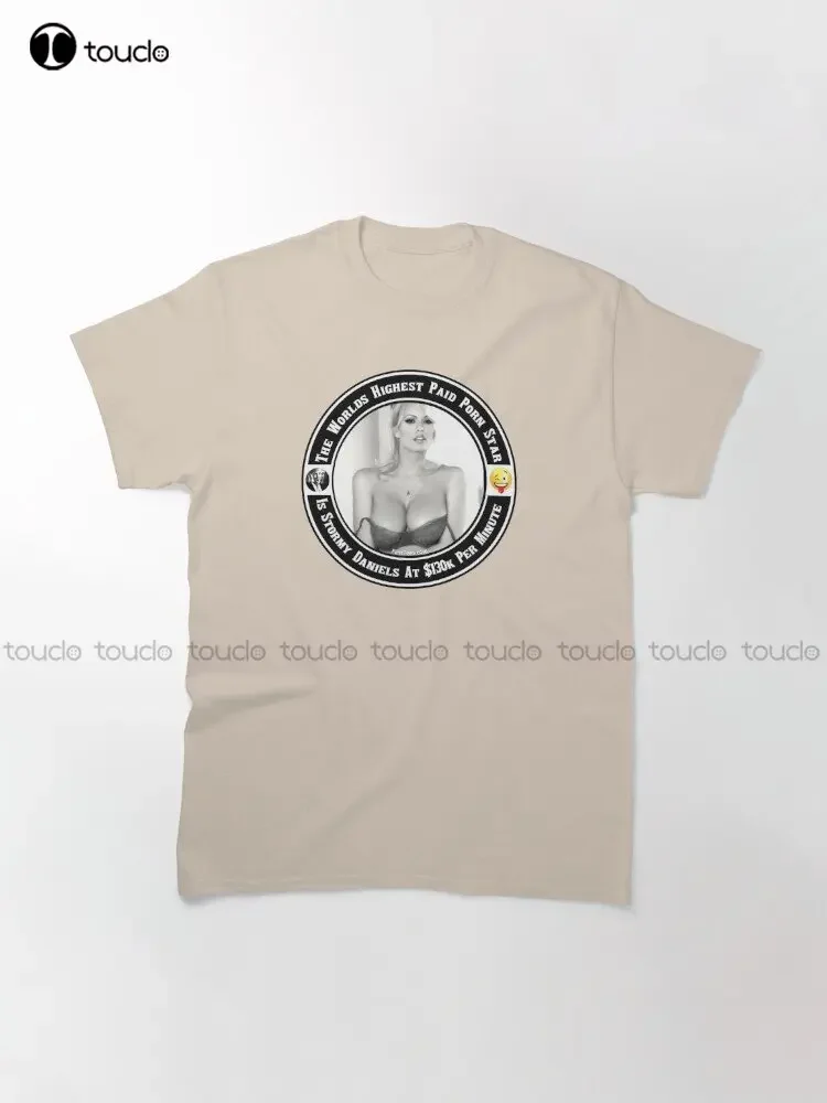 Stormy Daniels A Stormy Daniels A Stormy Daniels Klassisches T-Shirt T-Shirts für Männer Lustige Kunst Streetwear Cartoon T-Shirt Individuelles Geschenk
