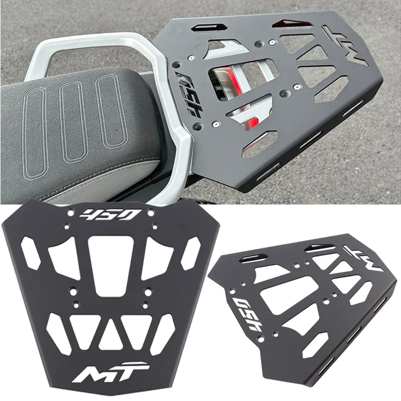 

Storage Suitcase Tail Cargo Shelf Motorcycle Rear Rack Luggage Ride Top Carrier Box Holder Bracket For CFMOTO 450 MT