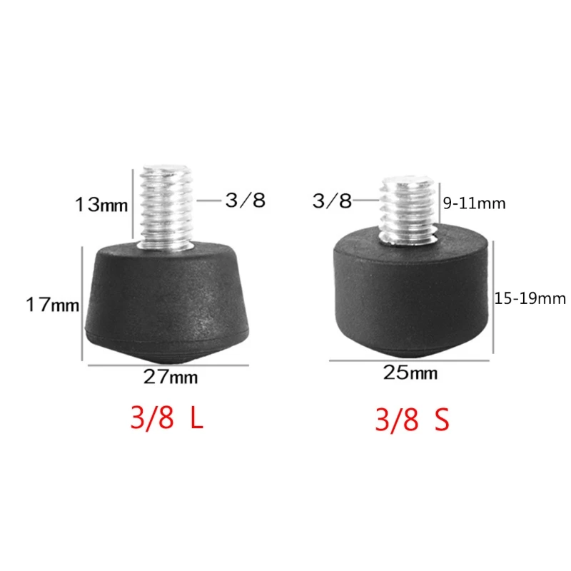 

Universal Rubber Foot Pad Feet Photography Accessories for Tripod Monopod 3/8 Inch 1/4 Inch Kits Dropship