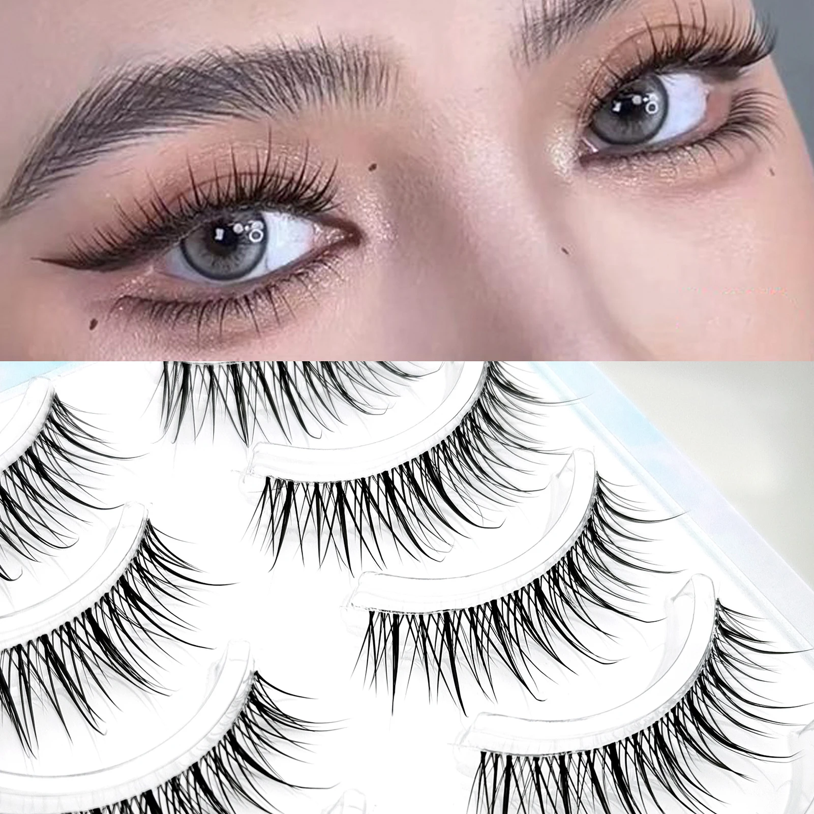 태국 스타일 인조 속눈썹, 만화풍 얇은 줄기 일체형, - Eyelash Extension Korean Style 리뷰 및 가격