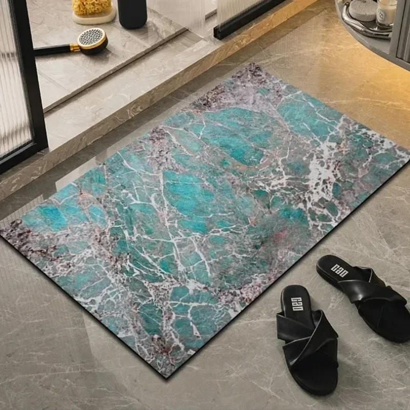 Absorbent floor mat, household easy-to-clean soft floor mat, non-slip floor mat at the bathroom door