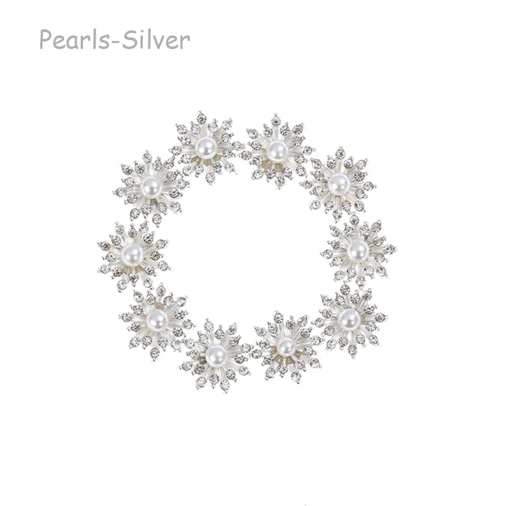 10PCS Snowflake Buttons for Needlework