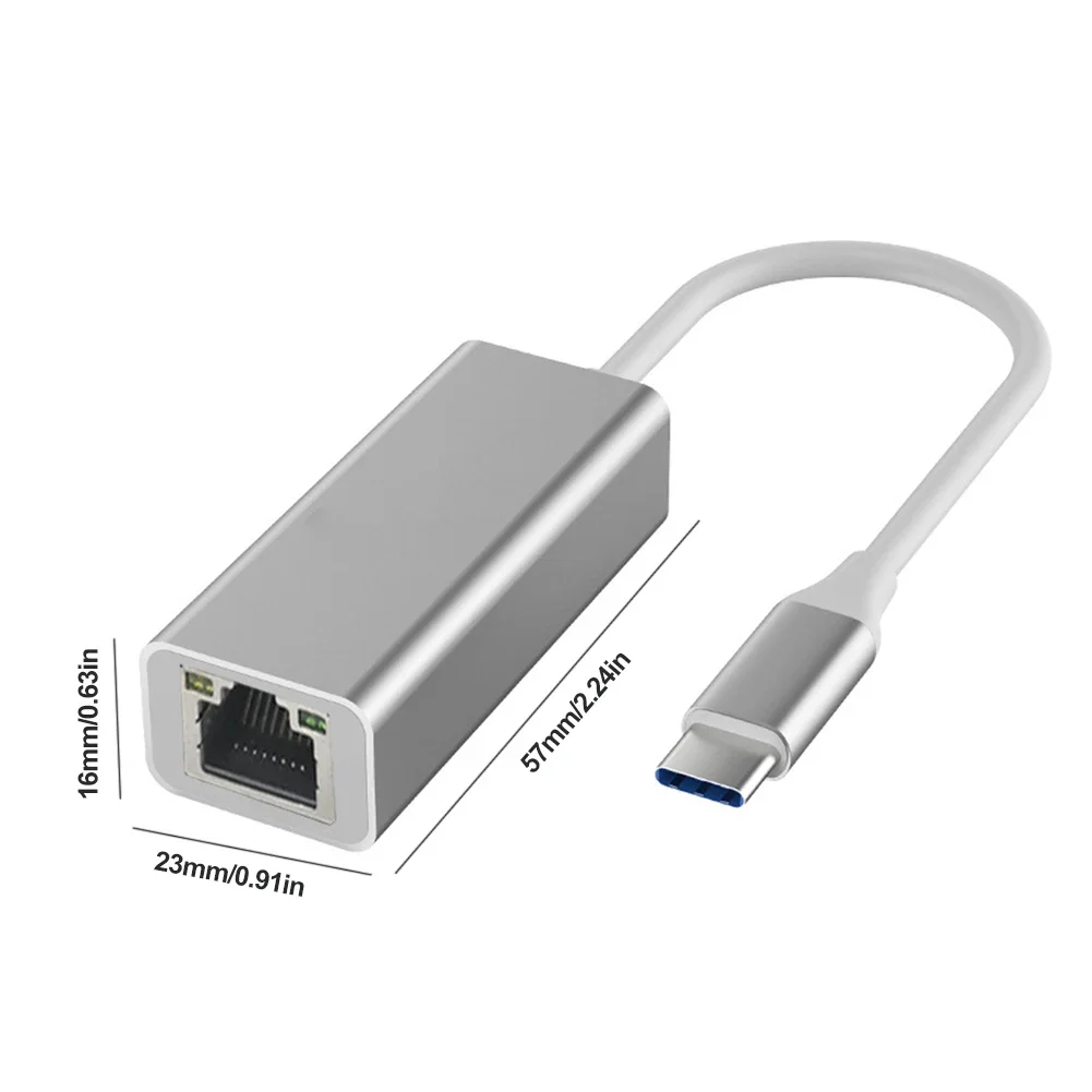 Переходник USB Type-c на RJ45, 100 Мбит/с
