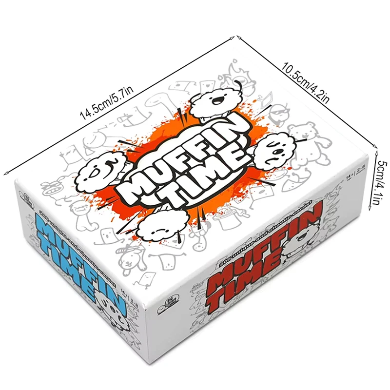 Muffin Time -A Very Random Party Card Game with 200Pcs Card- Night Unique Cards Quick To Play Suitable For 2 To 8 Player