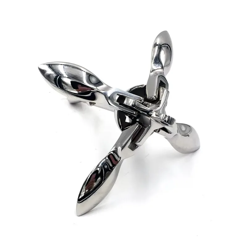 316 Stainless Steel Silver Mirror Polished Folding Grappling Hook Marine Kayak/Motorboat/Canoe Accessories Anchor Hardware Kit