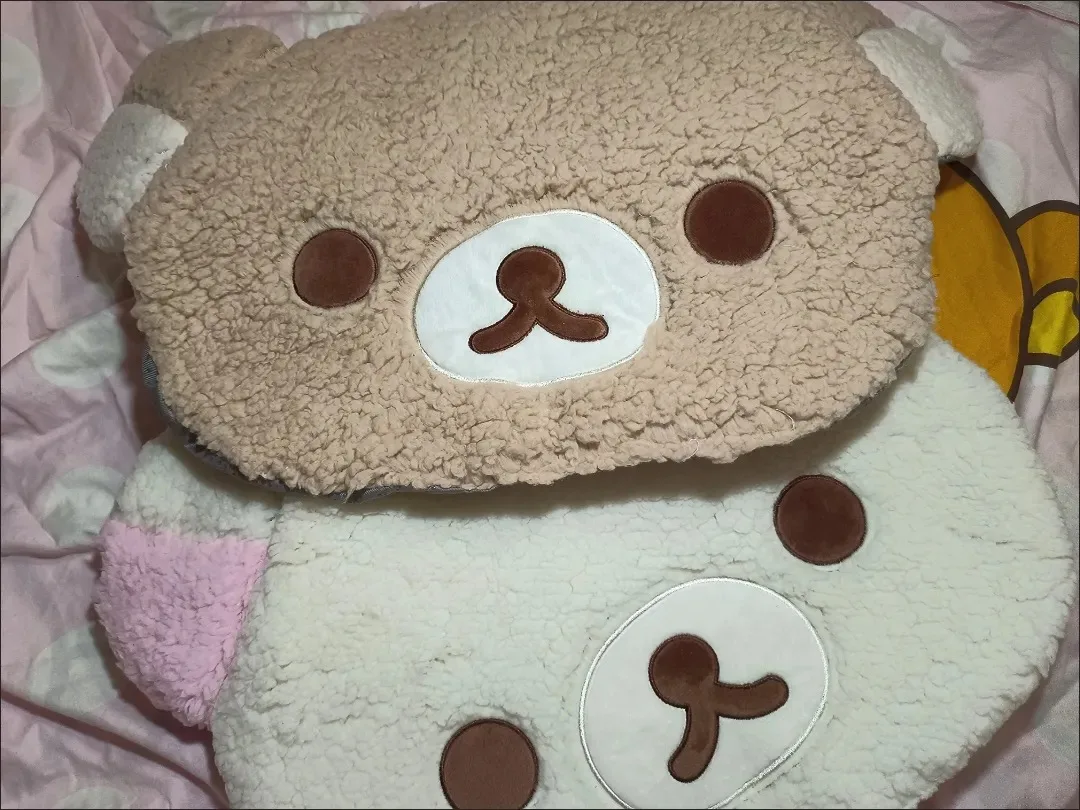 Cartoon Rilakkumas Plush Rug Kawaii Korilakkuma Bear Soft Floor Mat Bedroom Chair Bedside Lounge Rug Bathroom Doormat Home Decor