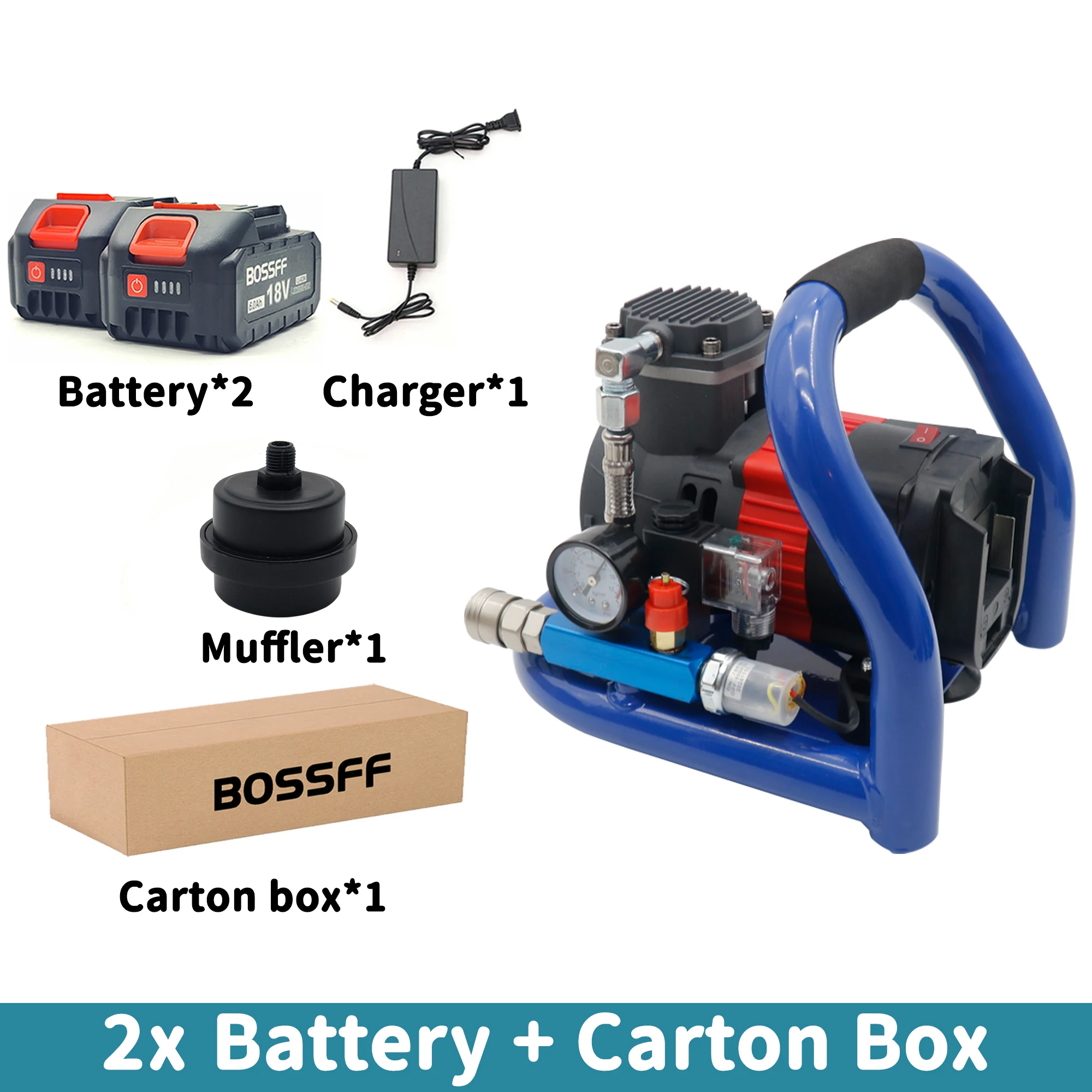 21V Portable Air Compressor with Pressure Gauge Car Tire Pump Cylinder Power System Mini Air Compressor Car Tire Inflation Pump