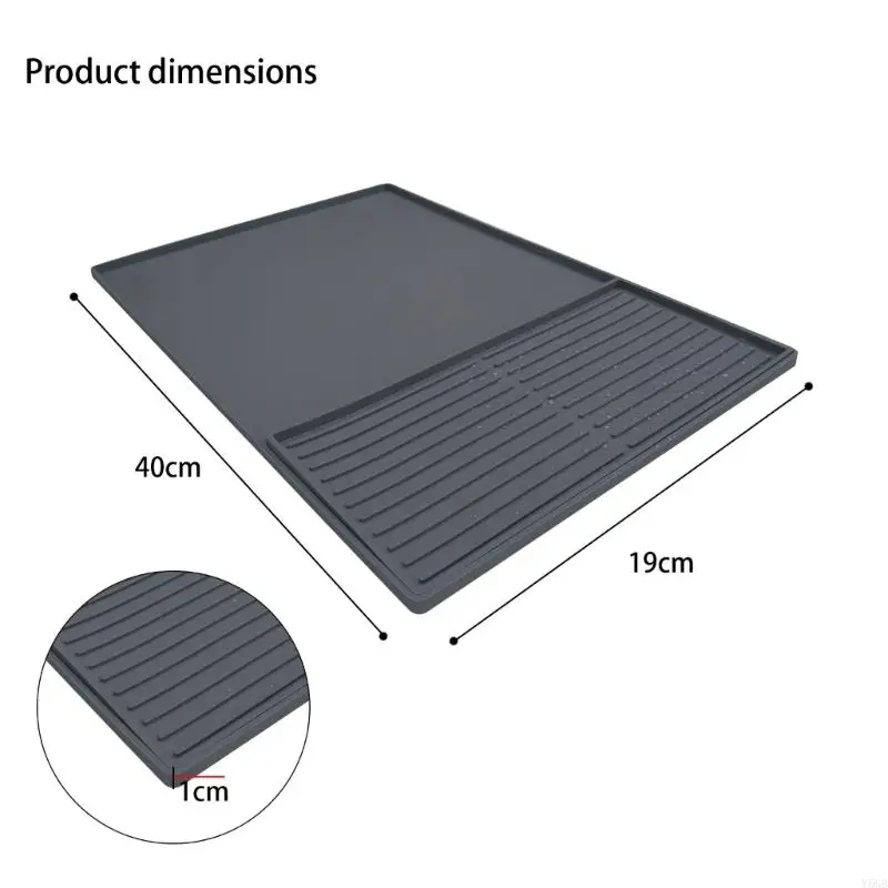 Silicone Coffee Machine Pad Mat Combination Slip Resistant Base Fast Drying Feature for Home Kitchen Counter Restaurants Y5GB