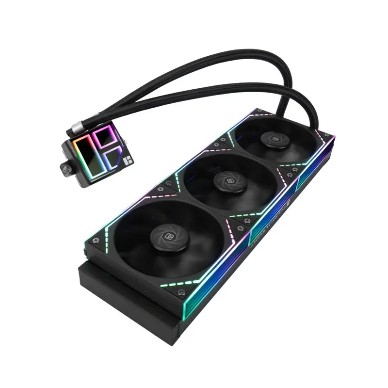 For 360 BLACK White Computer Case Integrated 12cm ARGB Water Cooler 68.9CFM Fluid Bearing 16dBA