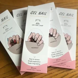 Semi-Cured Gel Nail Strips Patch Sliders Adhesive Waterproof Long Lasting Full Cover Gel Nail Wraps UV Lamp Need Nails Stickers