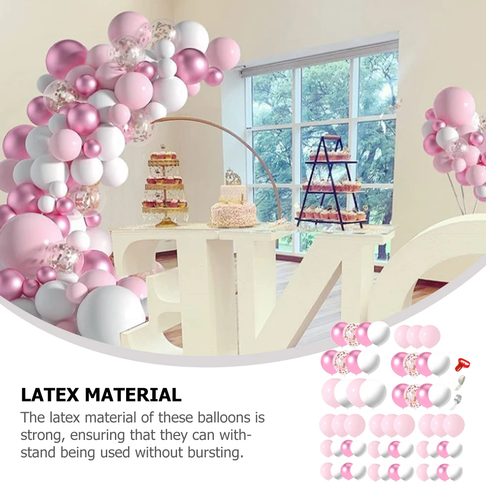 

1 set Balloon Chain Set Colorful Latex Party Wedding Birthday Decorations Festival Balloons Bulk Matte Balloon Scene Supplies