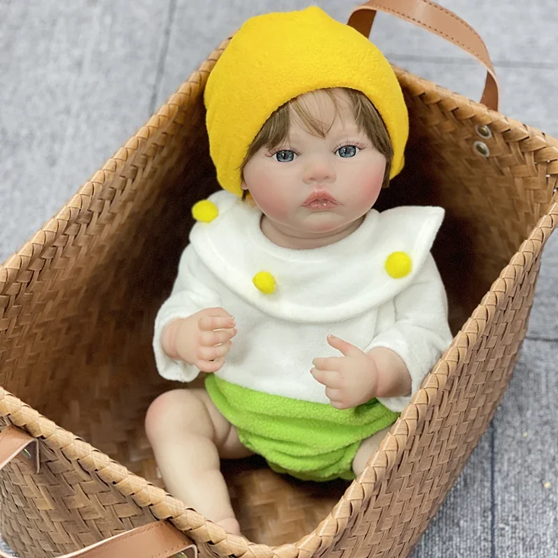 

48CM Already Finished Reborn Dolls Meadow Lifelike Real Newborn Baby Size Doll 3D Skin Tone Multiple Layers with Visible Veins