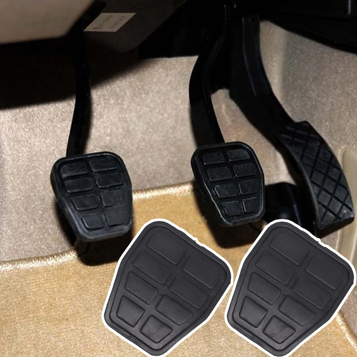 

For Audi 80 B1 B2 Fox 4000 1972 - 1986 90 1984 - 1987 Car Rubber Brake Clutch Foot Pedal Pad Covers 321721173 6X0721173A 7213141