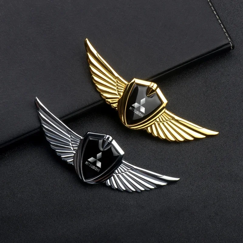 

Car Styling 3D Metal Wing Emblem Badge Decal Car Interior Decoration Accessories For Mitsubishi Lancer, Eclipse Cross, Triton