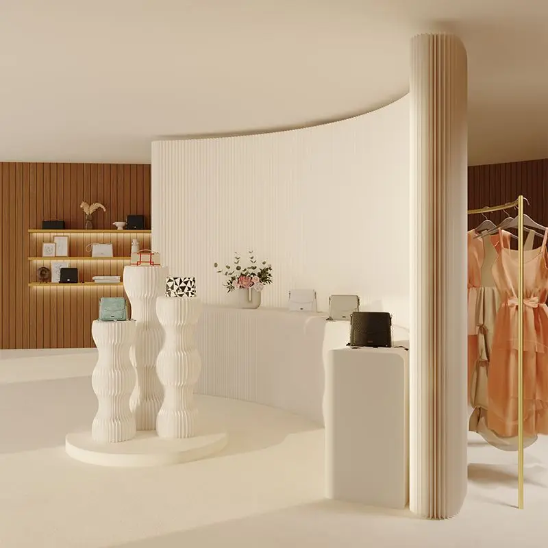 Display cabinet Figure jewelry Jewelry shelf Office screen partition Commercial folding bench Low stool