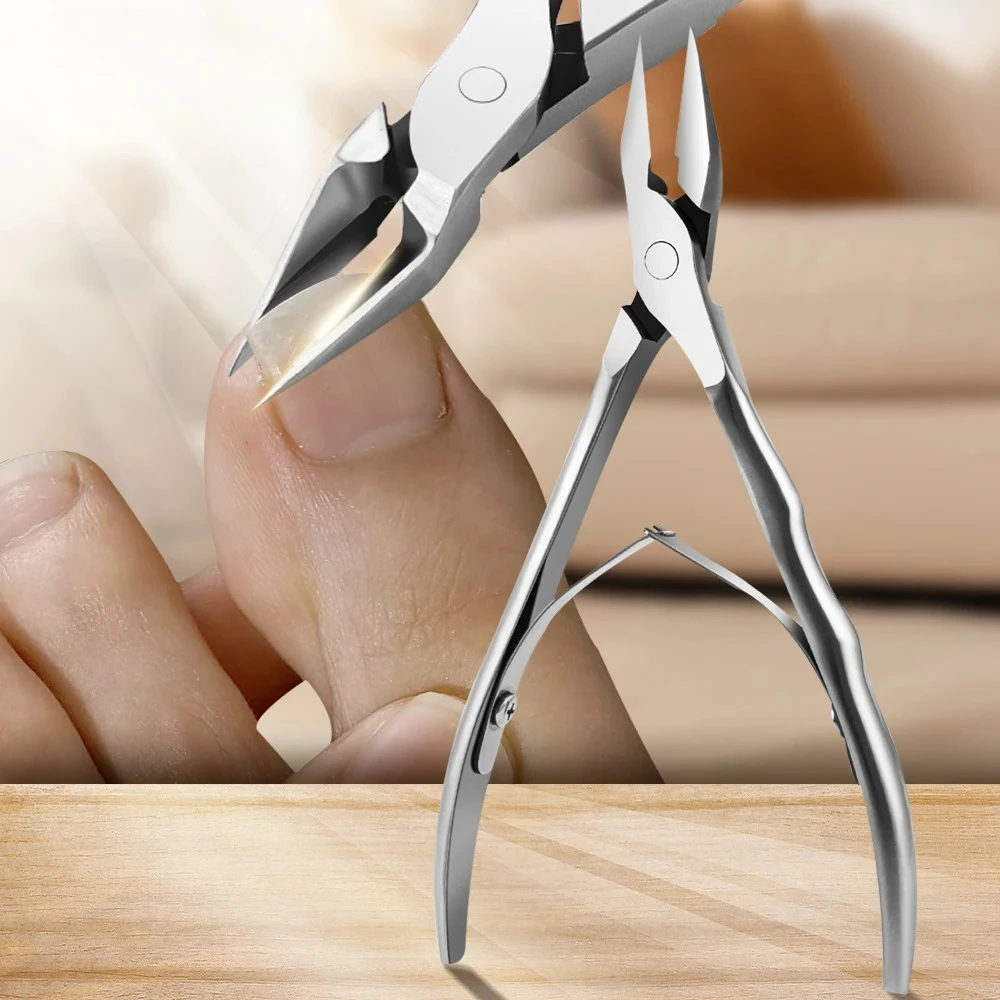 

1 шт., кусачки для ногтей с прямым лезвием, обрезка толстых вросших ногтей, средство для удаления страз, машинка для стрижки драгоценных камней, маникюрные инструменты для ногтей