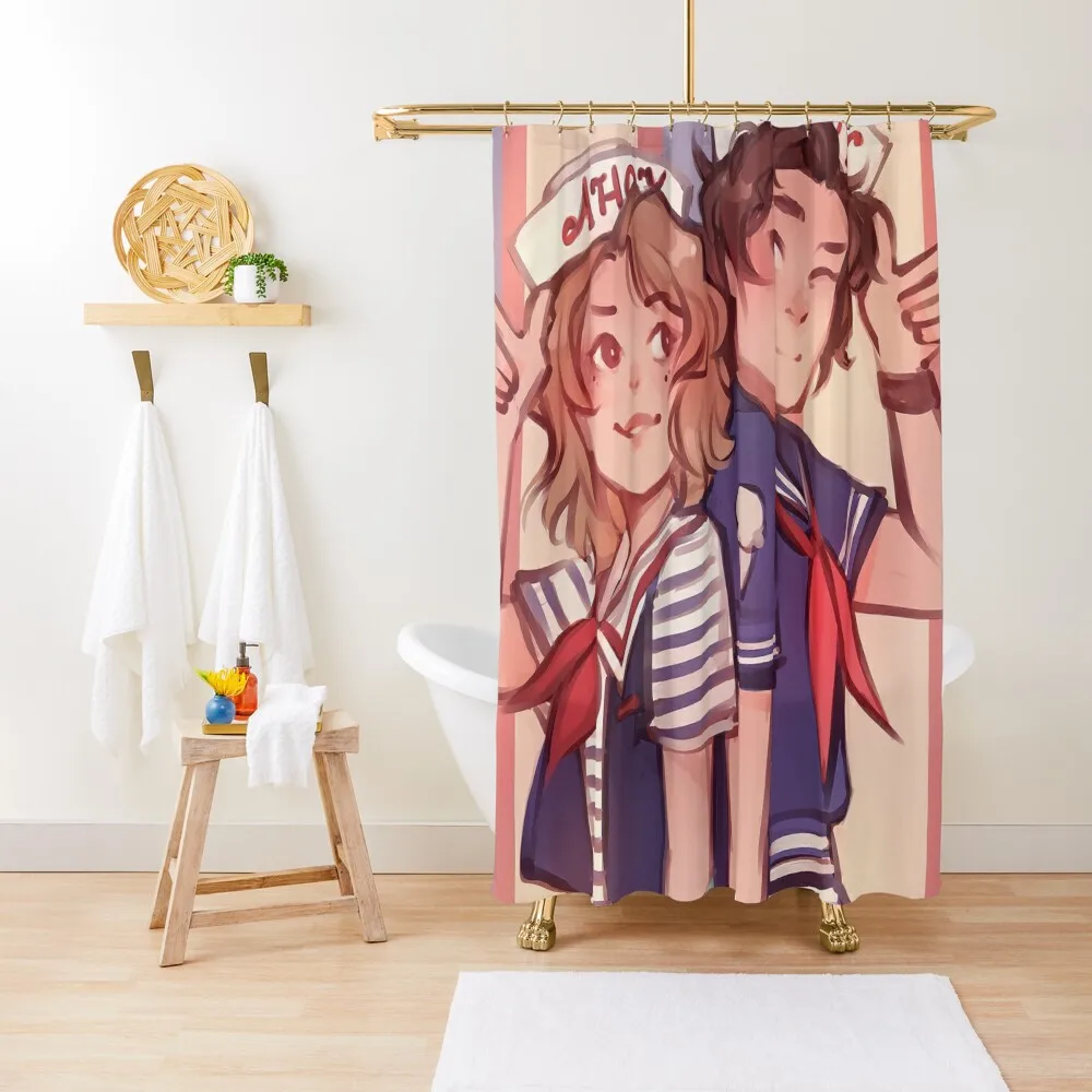 

Scoops Ahoy Shower Curtain Bathroom Fabric For Shower Waterproof Fabric Shower Bathroom For Curtain